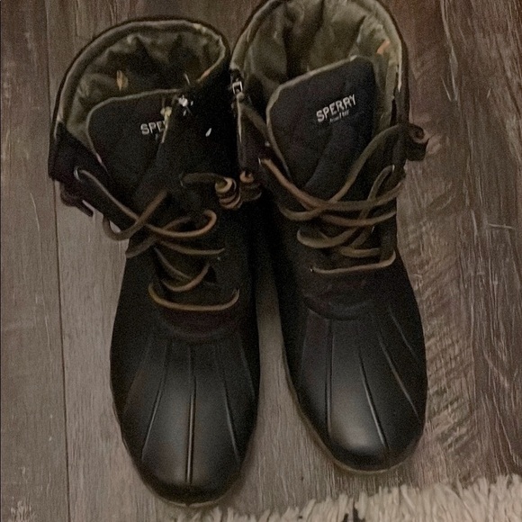 Sperry Black Winter & Rain Boots - Picture 1 of 6